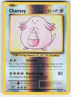 Chansey 70/108 Holo Rare Evolutions Pokemon Lightly Played - Image 1