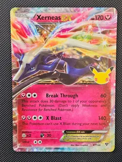 XERNEAS EX 97/146 CELEBRATIONS: CLASSIC COLLECTION POKEMON HOLO NM/M 2021 - Image 1