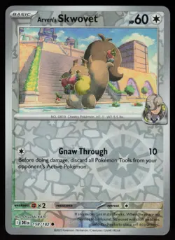 Arven's Skwovet 158/182 Common Destined Rivals Pokemon Reverse Holo Near Mint - Image 1
