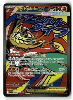 Mega Hawlucha ex 268/217 Mega Attack Rare Ascended Heroes Pokemon Holo Near Mint - Image 1
