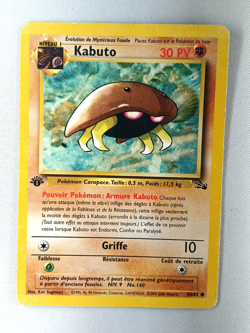 Carte pokemon FRANCAIS 1st Ed Kabuto (FO 50) Fossile [PLAYED] 16.07.2025A - Image 1