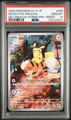 Pokemon PSA 10 Detective Pikachu 098 SV-P Promo 2023 Japanese 🇯🇵 - Image 3