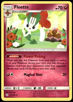 Floette 151/236 Cosmic Eclipse Uncommon NM Pokemon 2019 - Image 1