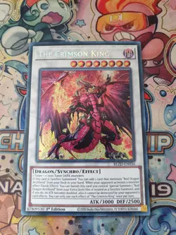 Yu-Gi-Oh! The Crimson King BLZD-EN036 1st Edition Secret Rare - Image 1