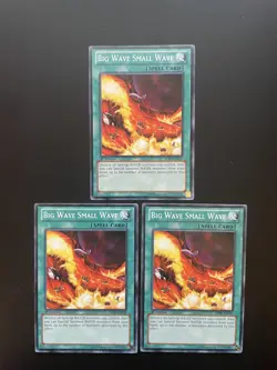Yugioh Big Wave Small Wave SDRE-EN032 1st Edition Common LP/MP X3 - Image 1