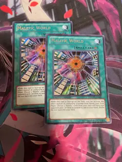 YUGIOH - MALEFIC WORLD X2 - SECRET RARE - YMP1 - LP - LIMITED EDITION - Image 1