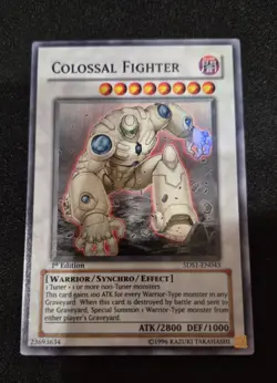 Colossal Fighter 5DS1-EN043 1st Edition Super Rare LP - Image 1