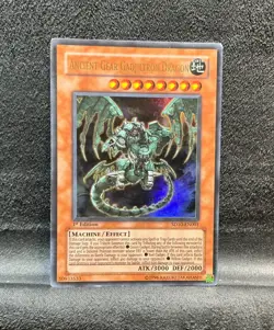 Yu-Gi-Oh! Ancient Gear Gadjiltron Dragon SD10-EN001 Ultra Rare 1st Edition - Image 2