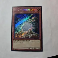 Yugioh Secret Rare #LCKC-EN010 The White Stone of Legend - Image 1