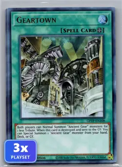 3x Geartown GFTP-EN108 Ultra Rare Ghosts From the Past Yu-Gi-Oh 1st Edition NM - Image 1