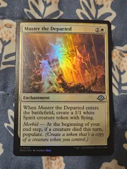 Muster The Departed FOIL Modern Horizons 3 MTG Magic Lightly Played LP - Image 1