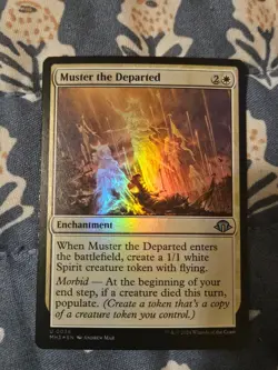 Muster The Departed FOIL Modern Horizons 3 MTG Magic Lightly Played LP - Image 2