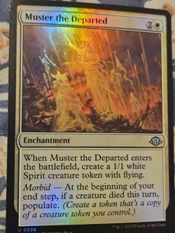 Muster The Departed FOIL Modern Horizons 3 MTG Magic Lightly Played LP - Image 3