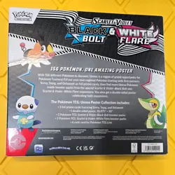 Pokemon Scarlet And Violet Black Bolt And White Flare Poster Collection Sealed - Image 2