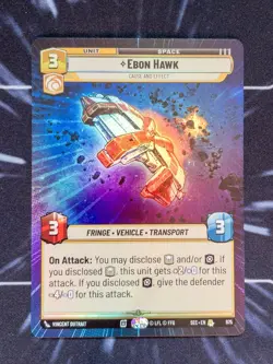 Star Wars Unlimited: Ebon Hawk - Cause and Effect - Hyperspace Foil SEC 975 - Image 1