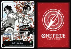 Luffy & Ace Alternate Art Leader Card - Image 3