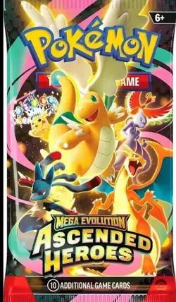 X10 Packs Pokemon Ascended Heroes 10 Cards English 6+ - Image 1