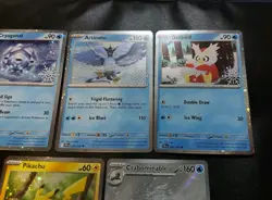 2025 Holiday Calendar Card Set Of 5 Stamped Promo Pokemon Cards NM - Image 3