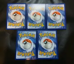 2025 Holiday Calendar Card Set Of 5 Stamped Promo Pokemon Cards NM - Image 5