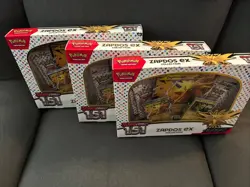 pokemon 151 zapdos ex collection box sealed Lot Of 3 - Image 1