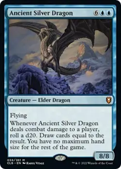 MTG English Ancient Silver Dragon NM Foil - Image 1