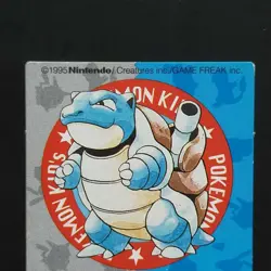 Pokemon Kids Card Blastoise No 6 Early 1995 Nintendo Bandai Rare Japan - Image 2