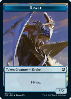 4x Drake Token MTG - Zendikar Rising - NM-Mint - Image 1