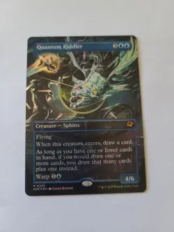MTG Magic the Gathering Quantum Riddler Borderless Foil Edge of Eternities - Image 1