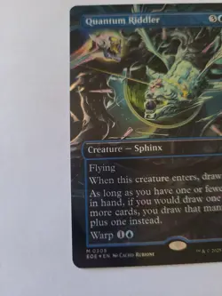 MTG Magic the Gathering Quantum Riddler Borderless Foil Edge of Eternities - Image 3