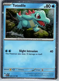Totodile (Cosmos Holo) 041/217 Holo - Pokemon Card - NM - Image 1