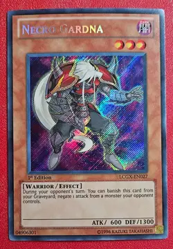 1x Yu-Gi-Oh! Necro Gardna - LCGX-EN027 - Secret Rare - 1st Edition - NM - Image 1