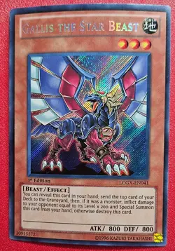 1x Yu-Gi-Oh! Gallis The Star Beast - LCGX-EN041 - Secret Rare - 1st Edition - NM - Image 1