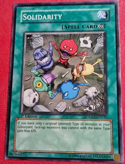 1x Yu-Gi-Oh! Solidarity - SDMM-EN030 - Common - 1st Edition - NM - Image 1