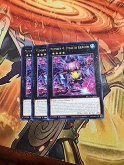 3X Number 4: Stealth Kragen MZTM-EN095 - Rare 1st Edition NM Yugioh - Image 1