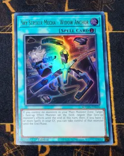 YUGIOH Sky Striker Mecha - Widow Anchor (MAMA-EN010) Ultra Rare 1st Edition P - Image 1