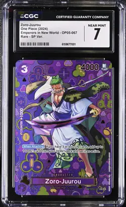 2024 One Piece Emperors in the New World SP Ver. OP05-067 Zoro-Juurou CGC 7 - Image 1
