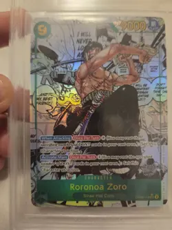 One Piece CCG BGS 9.5 Roronoa Zoro OP06-118 SEC Manga Art 2024 ENG - Image 3