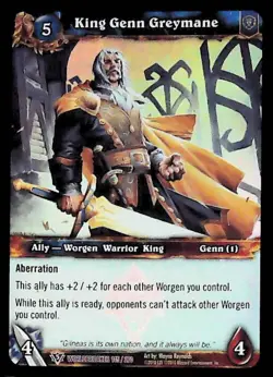 World of Warcraft TCG King Genn Greymane (Foil) - Image 1