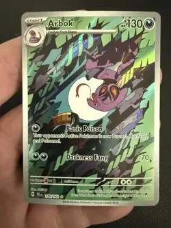 Pokemon Arbok Holo TCG Card SV05: Temporal Forces 176/162 - Image 1