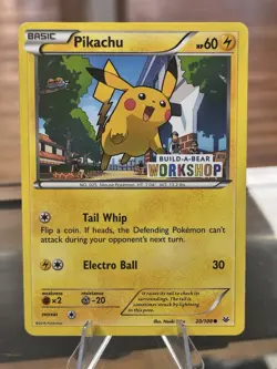 Pokemon TCG Card 2015 Roaring Skies - Pikachu 20/108 Build A Bear Free Shipping - Image 1