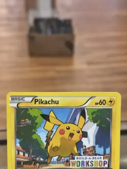 Pokemon TCG Card 2015 Roaring Skies - Pikachu 20/108 Build A Bear Free Shipping - Image 2