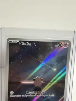 Pokemon Cleffa SV03 Obsidian Flames Illustration Rare Holo Card 202/197 - Image 2