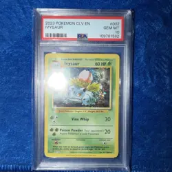 PSA 10 - Ivysaur 002/034 Trading Card Game Classic Holo - Image 1