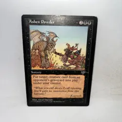 Ashen Powder Rare Mirage Magic: The Gathering Heavily Played - Image 1