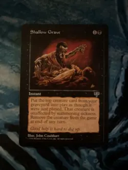 Shallow Grave Mirage Reserved List Magic The Gathering Near Mint Minus - Image 1