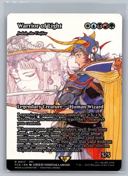 Warrior of Light (Showcase) 17 FINAL FANTASY: Through the Ages MTG - Image 1