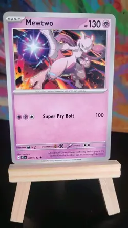 Nintendo Pokemon TCG Mewtwo 059/142 Scarlet & Violet Holo Rare 130 HP ENG - Image 1