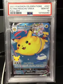 PSA 10 | 2x 2021 Pokemon Celebrations Flying Pikachu VMAX Full Art (Sequential) - Image 4