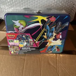 Pokemon 2025 Fall Mega Collector Chest Tin Box -6 Packs & 3 Foil Cards US SELLER - Image 1