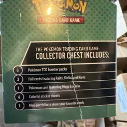 Pokemon 2025 Fall Mega Collector Chest Tin Box -6 Packs & 3 Foil Cards US SELLER - Image 3